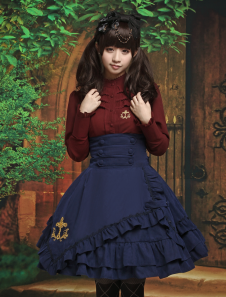 Long Sleeves Cotton Blend Multi Color Lolita Outfits
