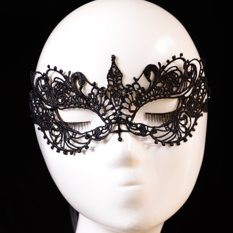 Dentelle Sexy Masque Féminin Halloween Out Bandeau Sur L'œil Noir Déguisement Carnaval