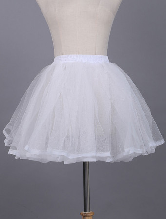 Weißen Lolita Petticoat Lace aus Polyester Petticoat