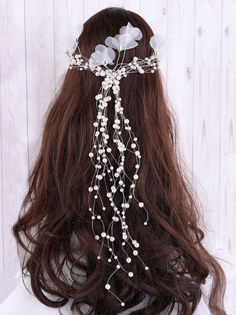 Boho Coiffes De Mariée Perles Bandeau Accessoires De Cheveux De Mariée