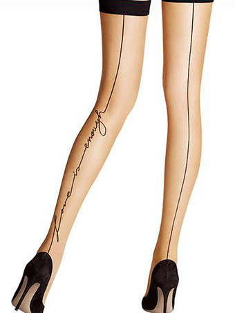 Frauen Strumpfhosen Nylon langes dünnes sheer sexy schwarze Strumpf