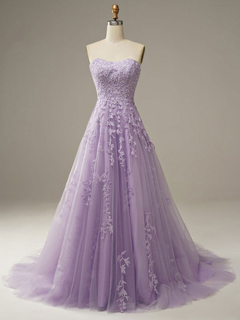 Prom Dress A-Line Sweetheart Neck Sleeveless Lace Wedding Guest Dresses Free Customization
