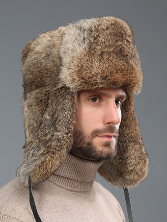 Mützen für Herren  moderne Kunstpelz-Winter-warme Mützen  russischer Uschanka-Hut