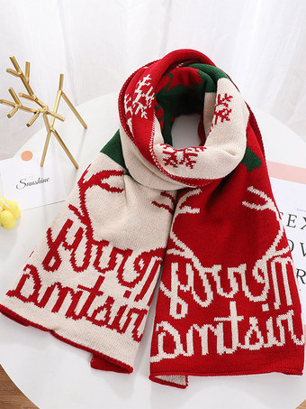 Damen Schal Qualität Weihnachten Muster Poly/Baumwollmischung Urlaub Geschenk Home Wear Winter Warm Niedlich Acc