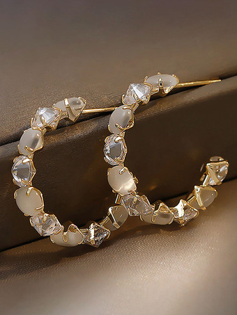 Bridal Earrings Rhinestone Women's Rhinestone Pierced Bridal Jewelry