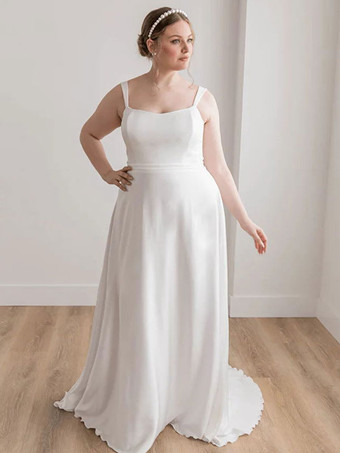 Elfenbein Plus Size Brautkleider 2023 mit Schleppe Ärmellos Sweetheart Neck Brautkleider Kostenlose Anpassung