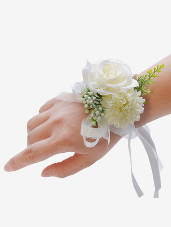 Hochzeit Bräutigam Braut Blume Handgelenk Blume