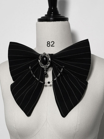 Gothic Lolita Accessoires Schwarz Ketten Streifen Bowknot Polyester Verschiedenes