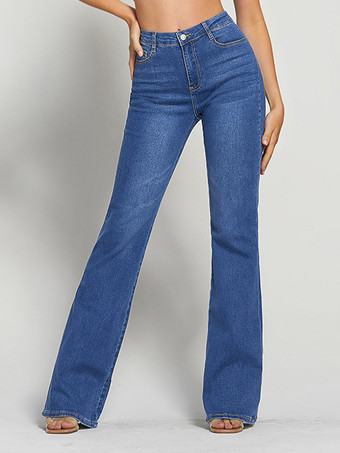 Bootcut Jeans for Women Casual Cotton Flare Bottoms