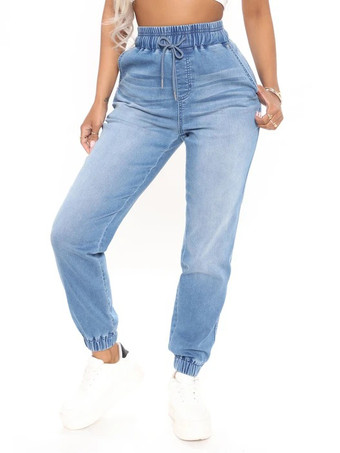 Jeans für Damen Cool Blue Tapered Fit Cotton Bottoms